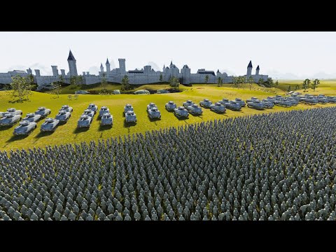 TROLLS LAY SIEGE TO WW2 ARMY FORTRESS - UEBS 2 - Ultimate Epic Battle Simulator 2