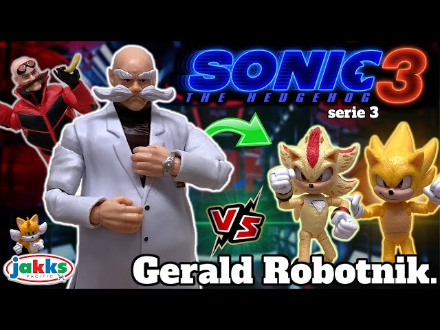 Vídeo relacionado con Sonic 3 la Película Figura Gerald Robotnik de Jakks Pacific, Figura de Acción de 13 cm de Altura, 18 Puntos de Articulación para Aumentar la Diversión, Recomendado para Mayores de 3 Años