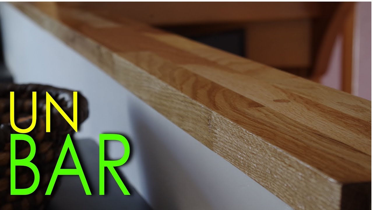 Episode 18 Faire un bar en bois massif à partir d'un plan de travail acheté chez Leroy Merlin