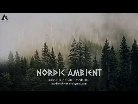 4 Hours | Nordic Ambient Music with Rain Sounds | Relaxing Nordic/Viking Music