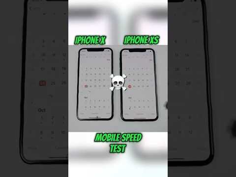 IPHONE X VS IPHONE XS SPEED TEST