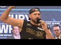 "I F**KING LOVE EVERY ONE OF YOU!" - TYSON FURY SENDS FINAL MESSAGE TO HIS FANS AHEAD OF WHYTE CLASH