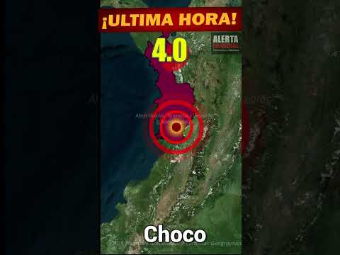 Un movimiento sísmico de magnitud 4.0 fue registrado este 7 de septiembre en Chocó, Colombia.