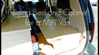 Building a Folding Bed & Cabinet for a Mini Van | Izzy Swan