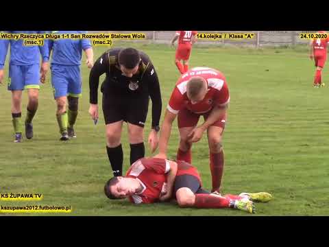 Skrót meczu: Wichry Rzeczyca Długa - San Rozwadów Stalowa Wola (24.10.2020) Klasa "A"