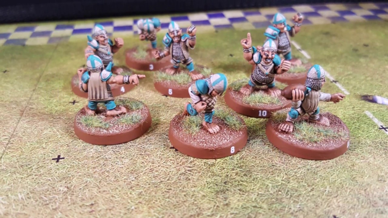 Speed painting blood bowl miniatures with poly shades dipped