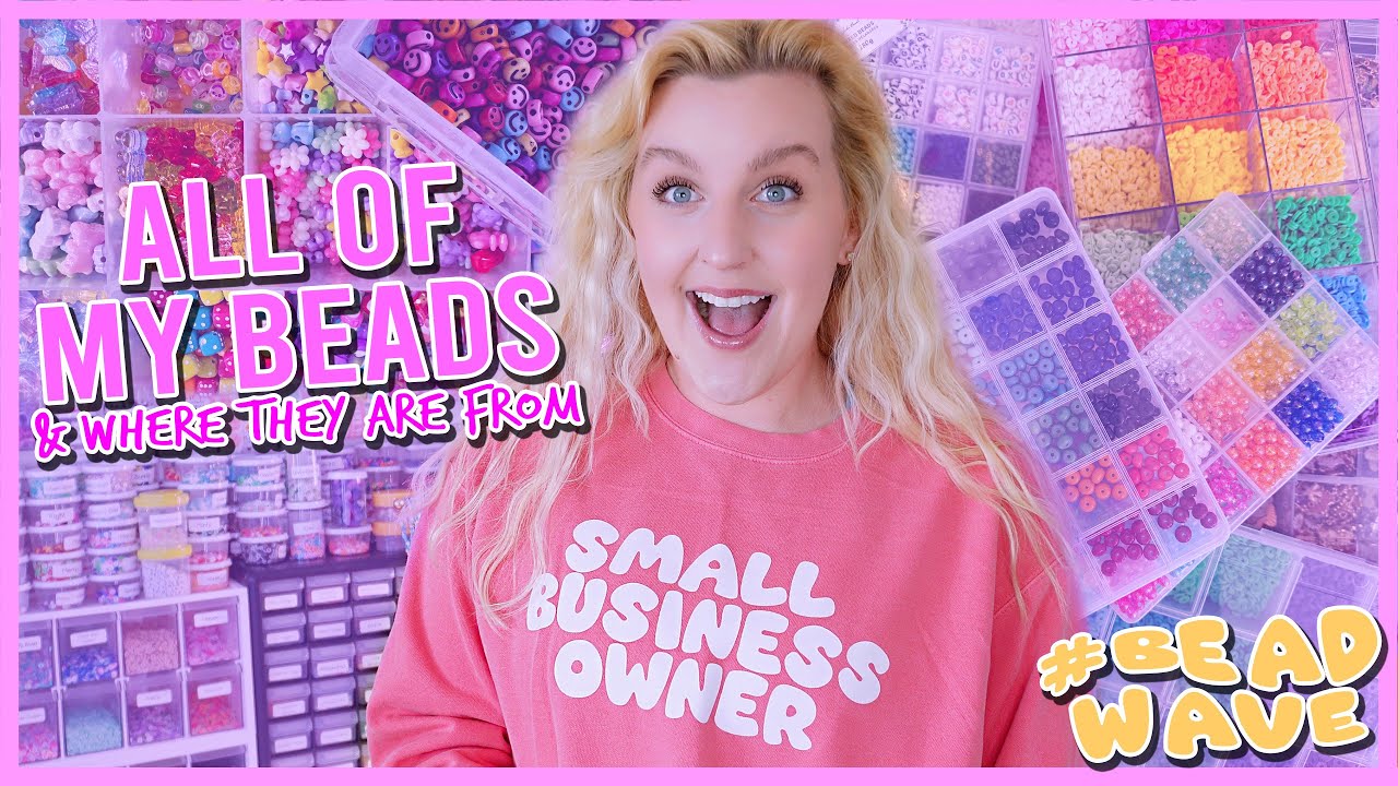 My $5,000 bead collection 💗🛍 (Bracelet Small Business Supplies)