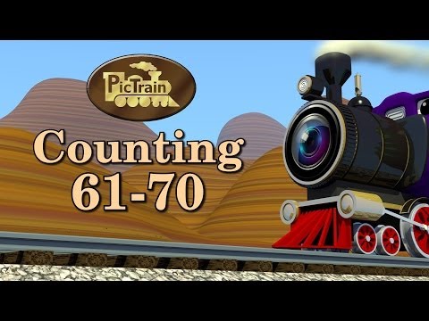 Counting 61-70, Learn Numbers 61-70 on the PicTrain™