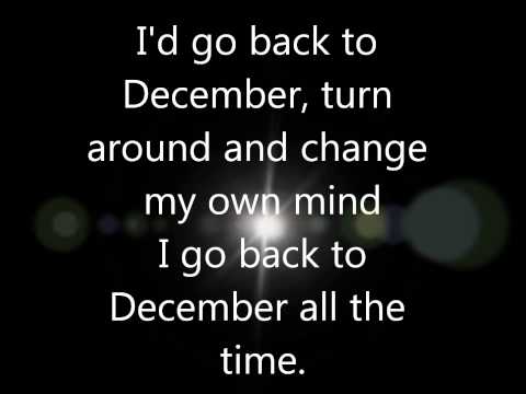 Back to December- Taylor Swift lyrics