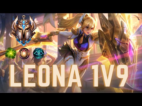 LEONA 1v9, BACK TO CHALLENGER!! VS POE