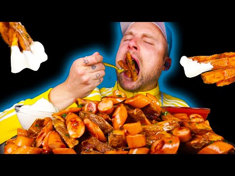 Peru Mukbang: Salchipapa (QUE BUENO) π΅πͺβ€οΈ ASMR Eating!