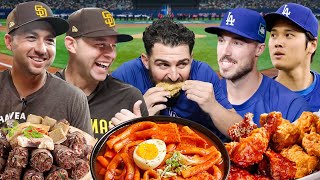 MLB Players Try Korean Baseball Stadium Food for the first time!!