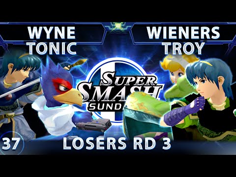 SSS 37 - wyne & Tonic (Blue) Vs. Wieners & Troy (Green) SSBM Losers Round 3 - Smash Melee