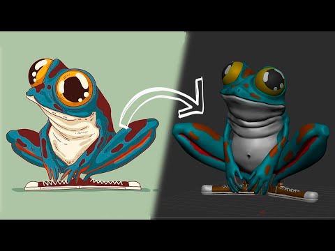 2D Drawing to 3D Model using ZBRUSH