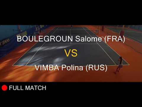 BOULEGROUN Salome (FRA) VS VIMBA Polina (RUS) - Open Super 12 Auray 2020