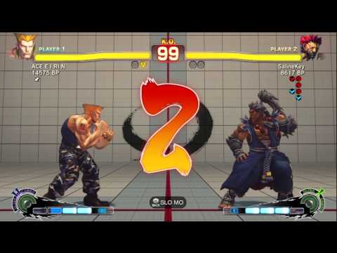 Machi [Akuma] vs ACE・EIRIN [Guile] SSF4 Japanese Online Ranked Matches - TRUE HIGH-DEF