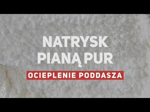 PUR foam spraying - attic insulation