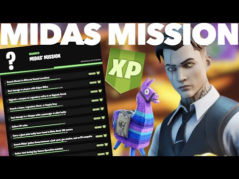How to Complete Midas Mission Week 1 Missions in Fortnite FAST | Midas Missions Fortnite GUIDE