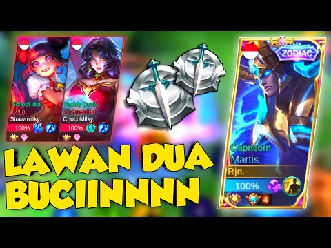 LAWAN DUA BUCINAN NI GES! MARI KITA SILVER! WKWKWK | TOP GLOBAL MARTIS INDONESIA - MLBB
