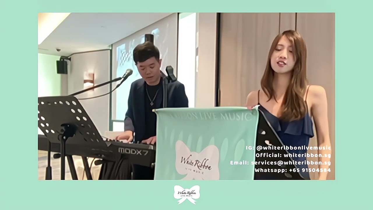 White Ribbon Live Music - Yiran & Pianist - Beautiful in White