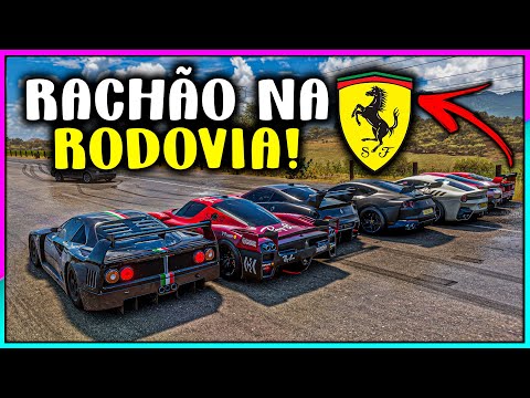 GRANDE RACHÃO NA RODOVIA SÓ DE FERRARI - FORZA HORIZON 5