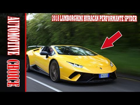 [AMAZING] 2018 Lamborghini Huracan Performante Spyder  || FIRST DRIVE REVIEW