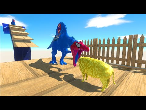 Colors Run To Get a Pig - Animal Revolt Battle Simulator Part 1