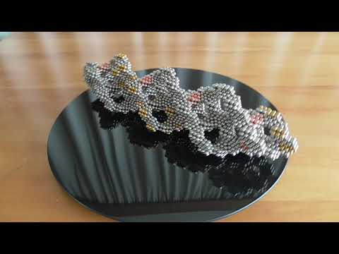 Alien DNA? Hexagonal Triple Helix Fractal | 3 Stages | Neodymium Magnetic Balls