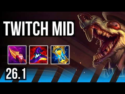 TWITCH vs YASUO (MID) | EUNE Challenger | 26.1