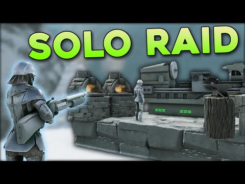 I SOLO Raided Clamen's Rathole in ARK!
