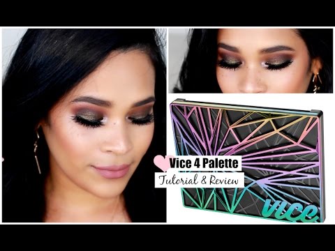 Urban Decay Vice 4 Palette Makeup Tutorial & Mini Review Fall Makeup Tutorial  MissLizHeart Video