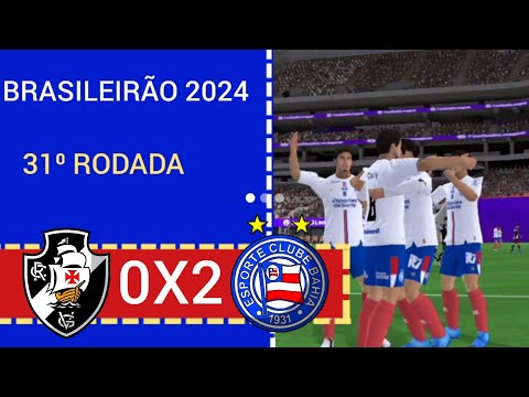 VASCO DA GAMA 0X2 BAHIA | BRASILEIRÃO 2024 | 31⁰ RODADA