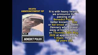Benedict Polius ~ Short Obituary
