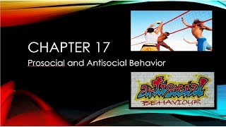 PSY1012 Prosocial and AntiSocial Behavior