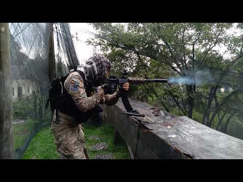 Shooting the First strike T15 on FULL AUTO.