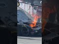 Riley Herbst wrecks, car catches fire at Darlington | #shorts | NASCAR Xfinity Series