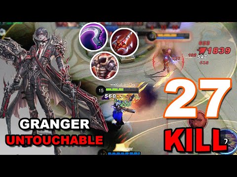 Durability Granger The Untouchable | 27 Kill ~ Granger Best Build 2023 | MLBB