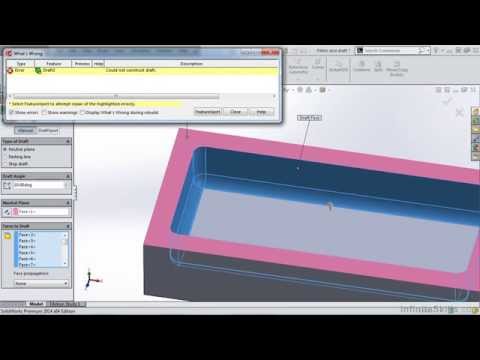 SolidWorks - Molded Part Design Tutorial | Fillets And Draft