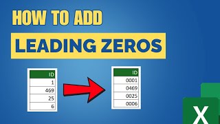 Download the video "Add Leading Zeros in Excel.The Excel Trick"