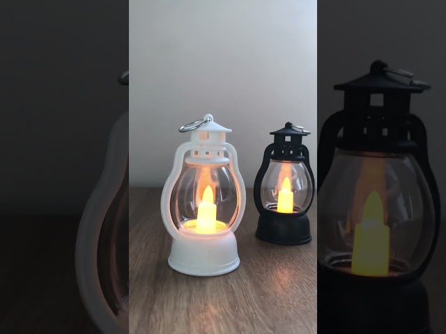 2 فانوس تراثي صغير اسود وابيض