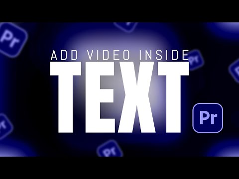 Add VIDEO in TEXT in Premiere Pro Premiere Pro Course 2023 in Hindi