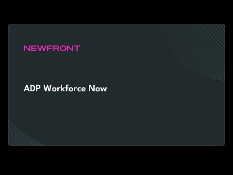 Effortlessly Integrate Adp Workforce Now With Newfront Step By Step Guide