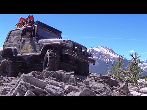 Jeep Wrangler and Rubicon take on the mountains of Kananaskis by Scale Town - RC CWR