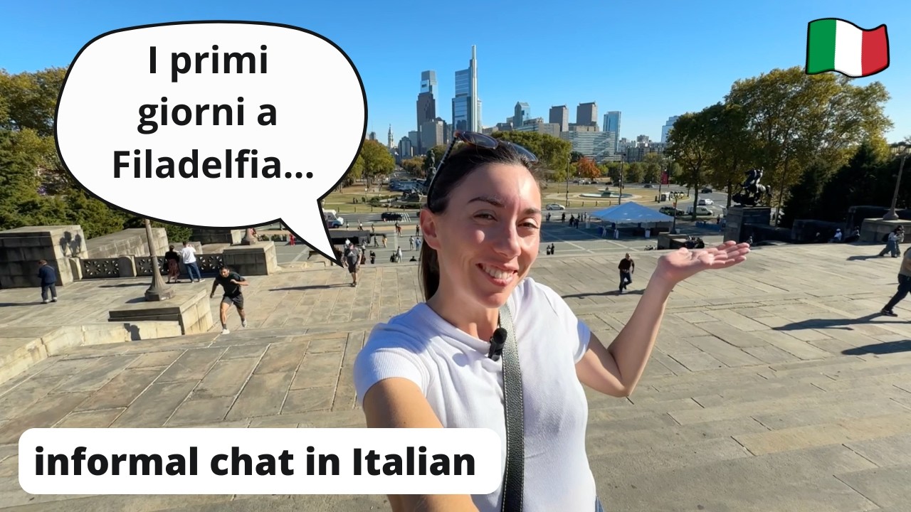 Italian chat: culture shocks I've experienced in the USA (Subtitles)