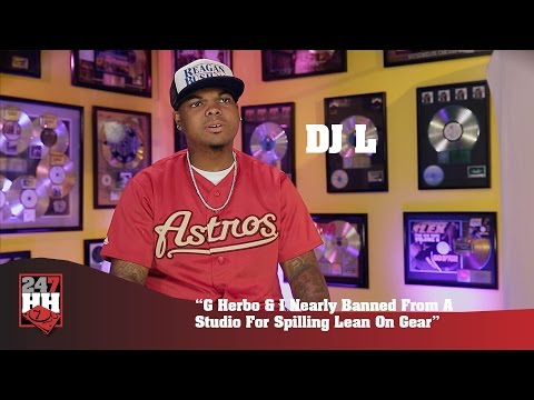 DJ L - G Herbo & I Nearly Banned From A Studio For Spilling Lean On Gear (247HH Exclusive)