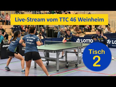 TTC 46 Weinheim gg. TTG Bingen/Münster-Sarmsheim (1. BL) am 16.11.2025 - Tisch 2