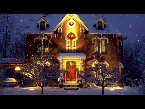 4K HDR Snowy Village River - Winter Stream - Flowing Water - Sounds for Sleeping