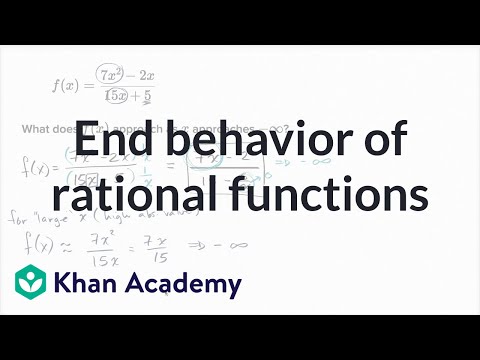 End Behavior Of Rational Functions Video Khan Academy