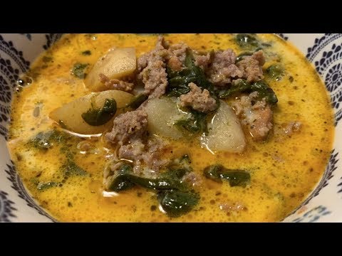 Instant Pot Sausage & Spinach Soup (Best Zuppa Toscana)