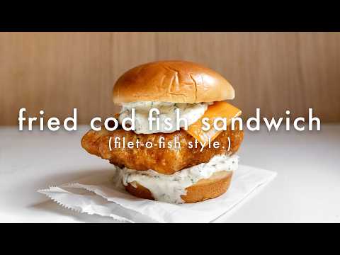 Fried Cod Fish Sandwich (Filet-O-Fish at Home)